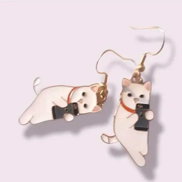 Cat Earrings   - Picture 2 of 5